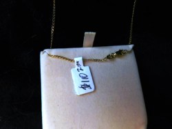 gold charm chain a